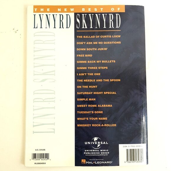 New Best of Lynyrd Skynyrd Guitar Vocal Piano Hal Leonard Songbook - Picture 3 of 5